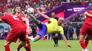 La FIFA anunció qué Richarlison anotó el mejor gol del Mundial La FIFA anunció qué Richarlison anotó el mejor gol del Mundial