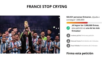 "Francia, dejá de llorar", piden argentinos tras las quejas por la final del Mundial "Francia, dejá de llorar", piden argentinos tras las quejas por la final del Mundial