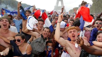 Récord de audiencia en Francia durante la victoria en cuartos contra Inglaterra Récord de audiencia en Francia durante la victoria en cuartos contra Inglaterra