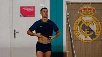 Cristiano Ronaldo se entrenó en la ciudad deportiva del Real Madrid Cristiano Ronaldo se entrenó en la ciudad deportiva del Real Madrid
